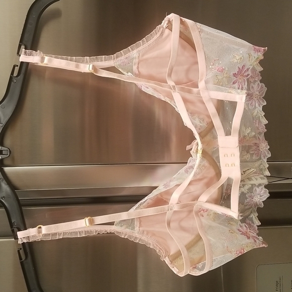 💕FOR LOVE AND LEMONS x VS💕 April Bloom Bustier ~ Pink Floral Large L NWT - Picture 9 of 15